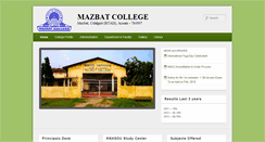 Desktop Screenshot of mazbatcollege.com
