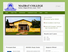 Tablet Screenshot of mazbatcollege.com